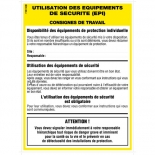 Affichage des consignes légales